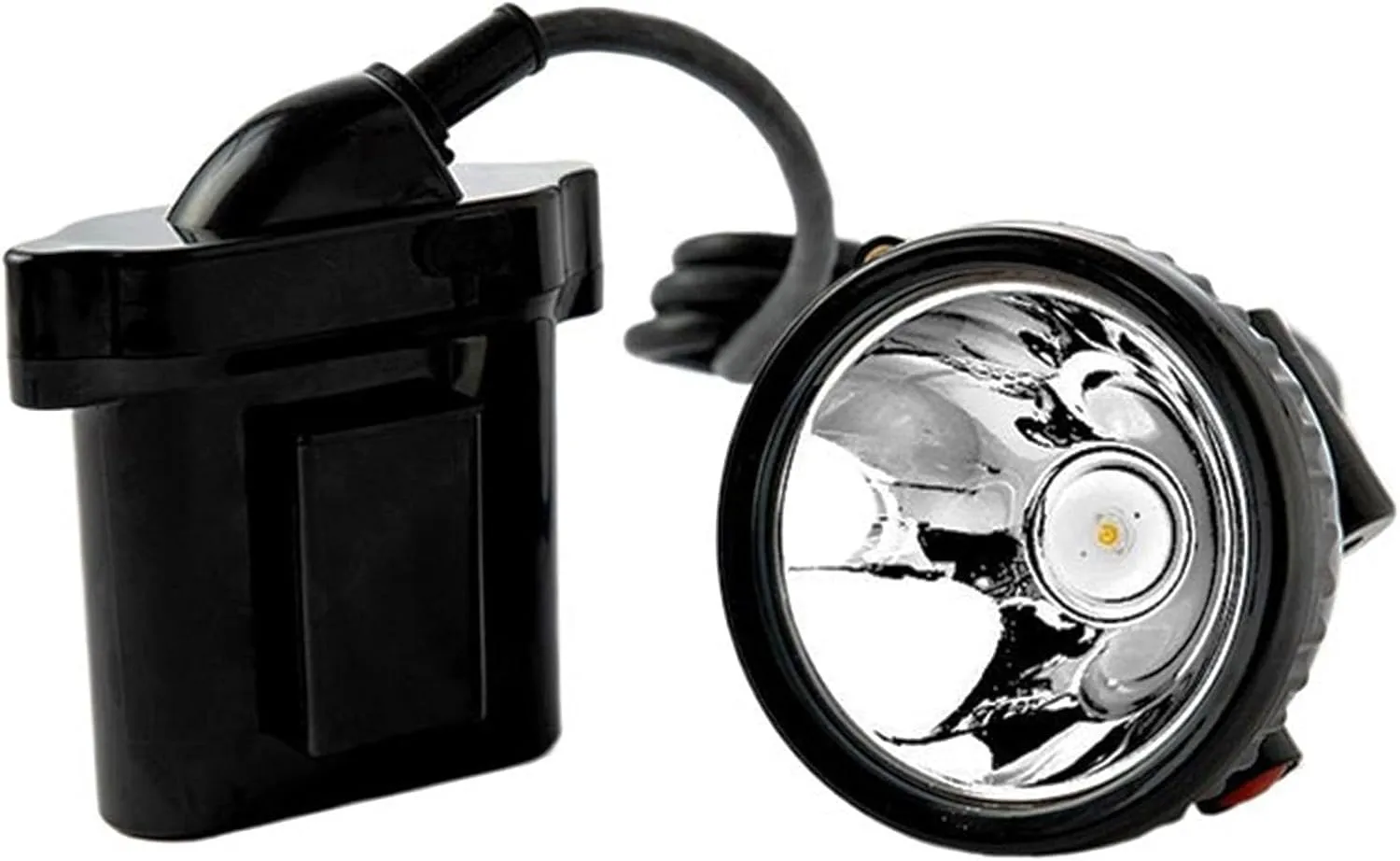 Long Life Led Head Mounted Mining Lamp, 35W High Power Light Source, Rechargeable Waterproof Suitable for Coal Mining Camping Night Fishing