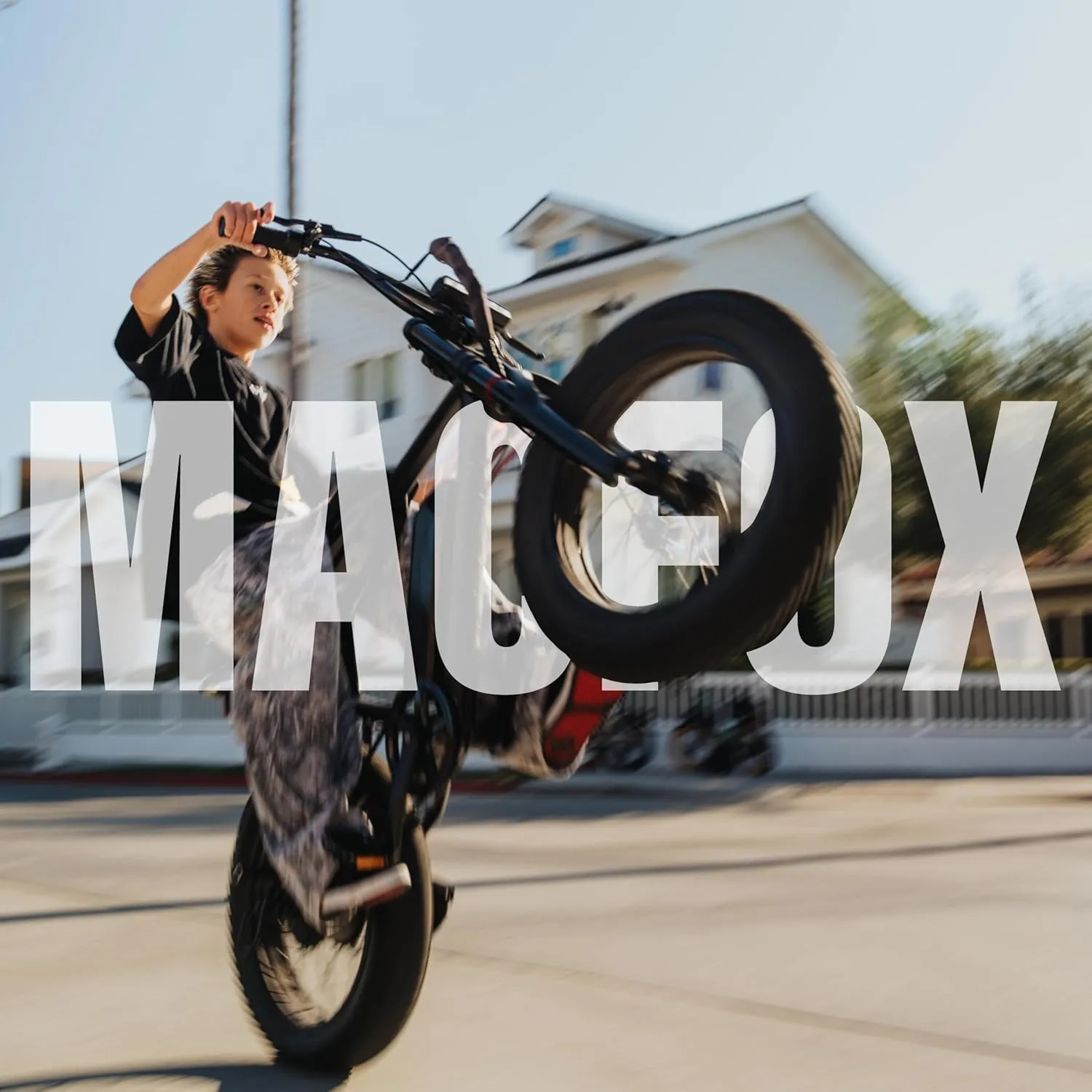 MACFOX Ebikes for Adults, 750W Electric Bike Wheelie 25 MPH Max Speed, 38 Miles Range, 20" Fat Tire E-Bike with Front Suspension, E-Bikes for Riding to School, X1S(Class-3)
