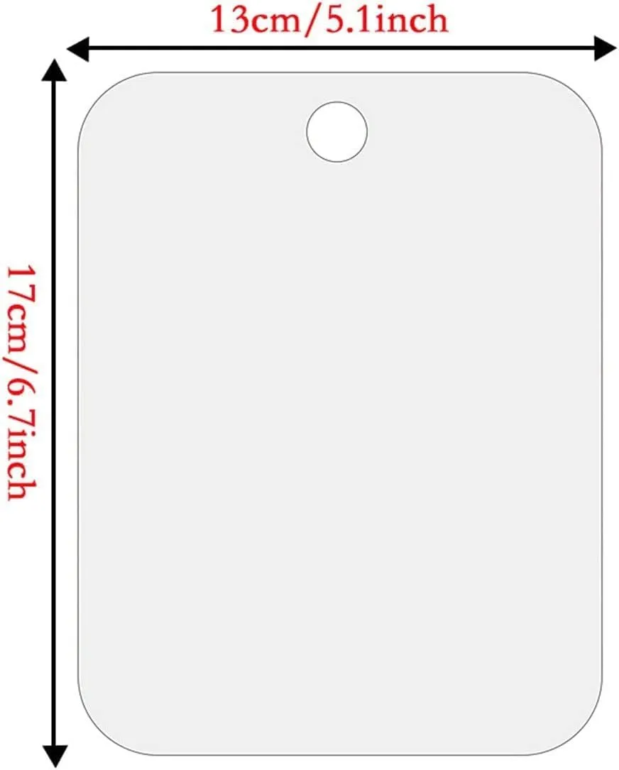 MaGiLL Mirror Fog Mirror Shower Mirror for Makeup Mirror Lightweight Frameless Mirror