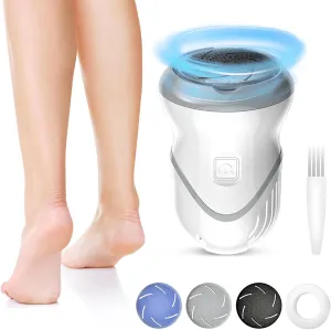 Magitech Electric Callus Remover for Feet - Rechargeable Foot Callus Remover with 3 Grinding Heads, Waterproof Electric Foot Grinder - Professional Pedi Feet Care for Dead/Hard Cracked/Dry Skin