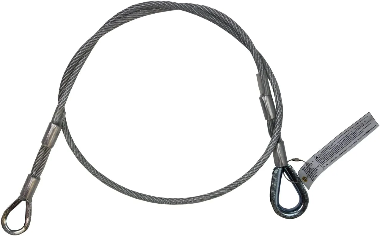 Malta Dynamics 5K Wire Rope Sling - 6ft Choker, OSHA/ANSI Compliant