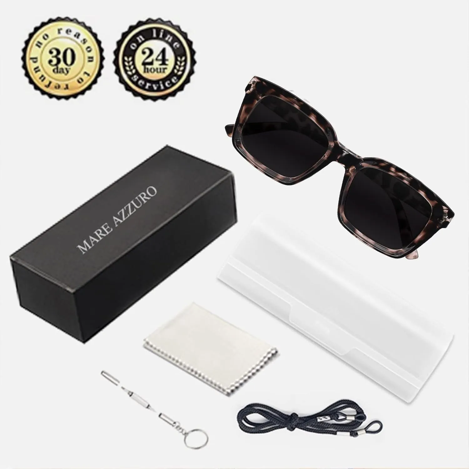 MARE AZZURO Bifocal Sunglasses Women Outdoor Reading Glasses Square Reader Sunglasses 1.0 1.5 2.0 2.5 3.0 3.5 4.0 (Brown, 1.00)