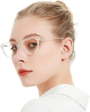MARE AZZURO Clear Reading Glasses Women Fashion Round Readers 0 1.0 1.25 1.5 1.75 2.0 2.25 2.5 2.75 3.0 3.5 4.0 5.0 6.0