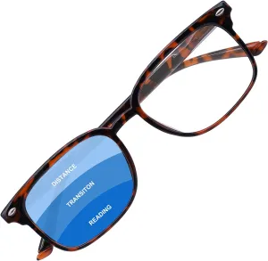 MARE AZZURO Progressive Multifocus Reading Glasses Blue Light Blocking Women Men Lightweight Multifocal Readers