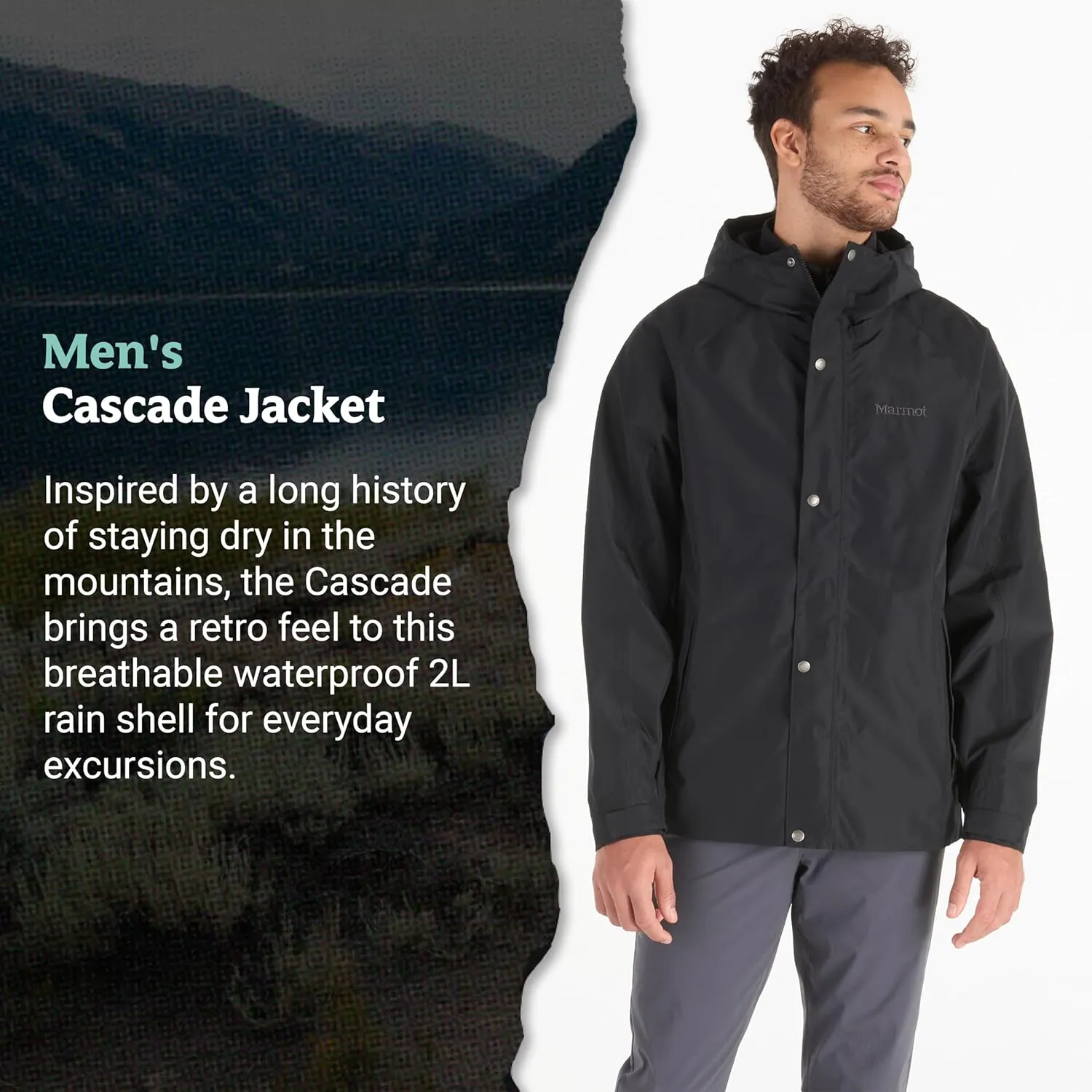 MARMOT Men's Cascade Durable & Waterproof Rain Jacket