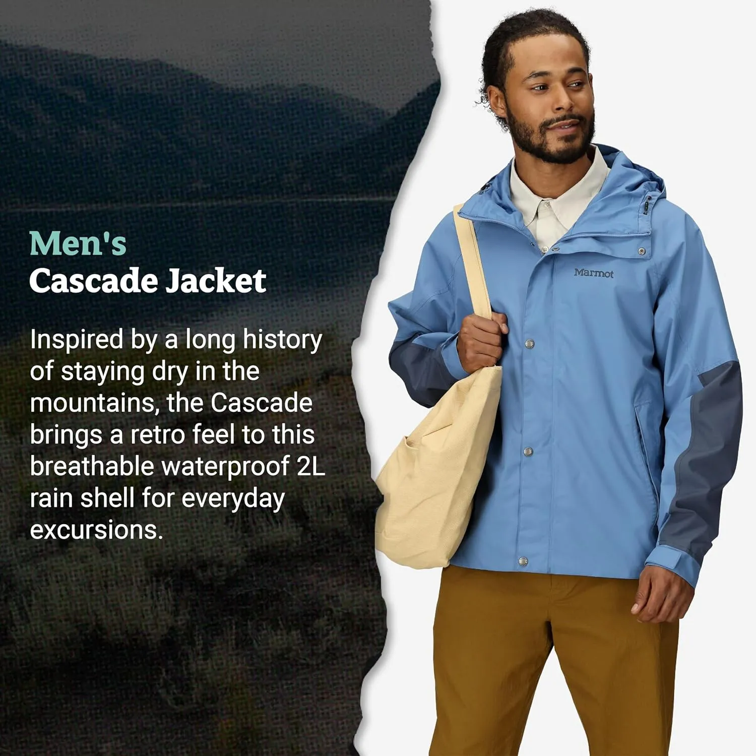 MARMOT Men's Cascade Waterproof Rain Jacket