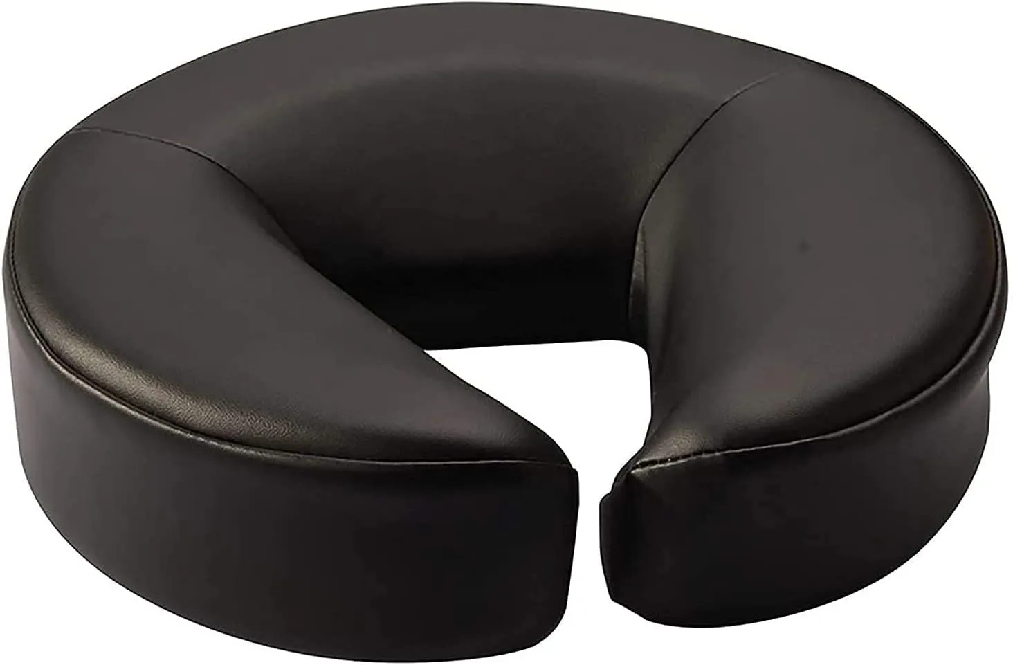 Master Massage Face Pillow for Massage Table, Professional Standard Face Cradle Cushion with Memory Foam, Massage Bed Headrest Pillow,Chair Face Down Sleeping Pillow, with Pu Leather (Black)