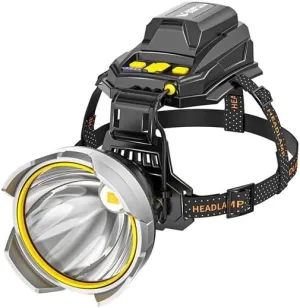 MDybf LED Headlight Strong Light Charging Head-Mounted Outdoor Fishing Special Strong Battery Life Long Induction Lighting