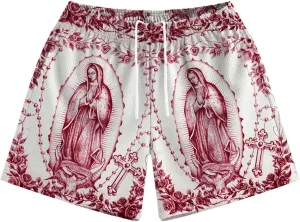 MECH-ENG Men's Paisley Shorts Graphic Print Casual Bandana Retro Lightweight Running Boxing Mesh Boho Shorts