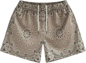 MECH-ENG Men's Paisley Shorts Graphic Print Casual Bandana Retro Lightweight Running Boxing Mesh Boho Shorts
