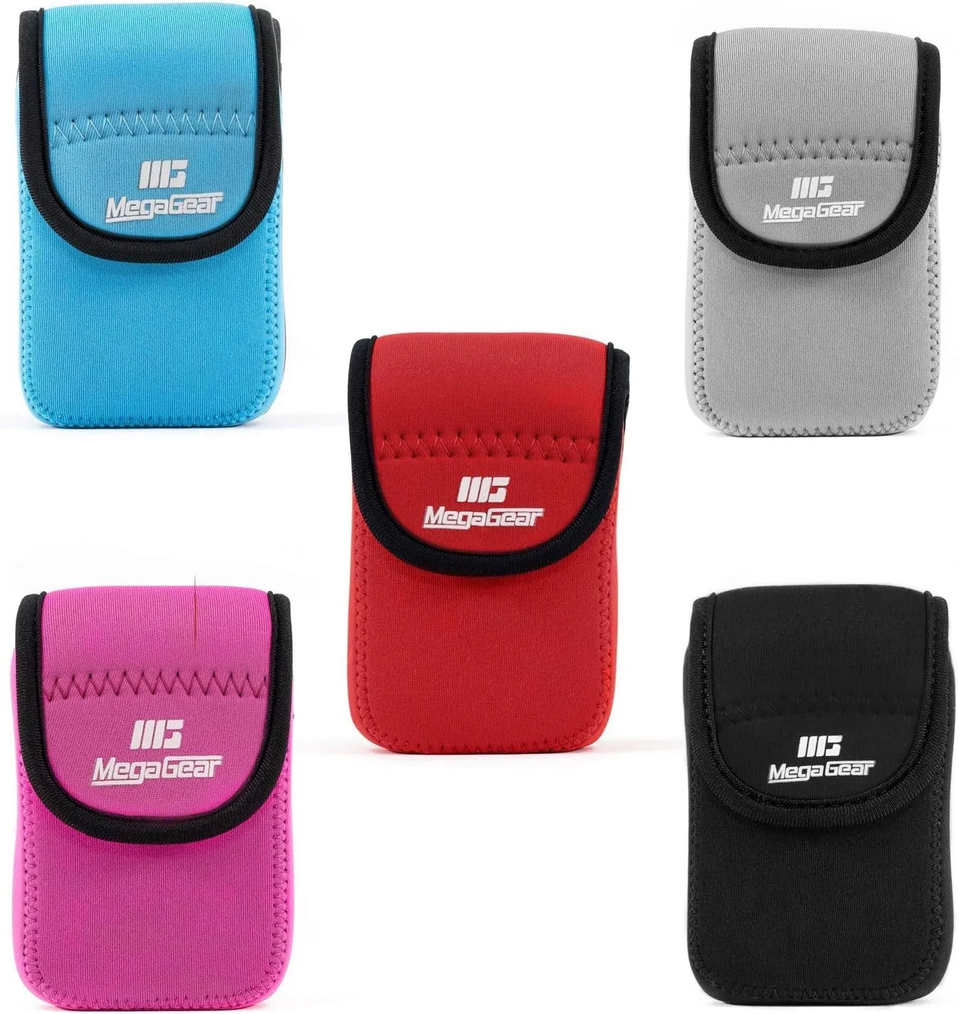 MegaGear MG752 Ultra Light Neoprene Camera Case Compatible With Canon Powershot Sx620 Hs, Elph 180, Elph 190 Is, Elph 360 Hs, Elph 170 Is, Sx610 Hs - Blue