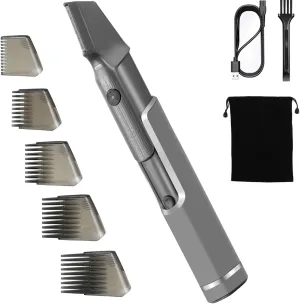 Mens Body Hair Trimmer Hair Cutting Tools Neck, Back, Facial, Beard Hair Trimmer As Seen on Tv Self Haircut Shavers for Men Long Handle Hair Cutting Comb