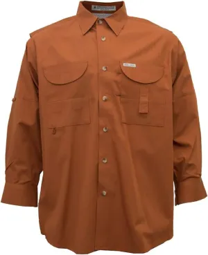 Men's Long Sleeve Fishing Button Down Shirt, Breathable Outdoors Casual Lightweight Shirt