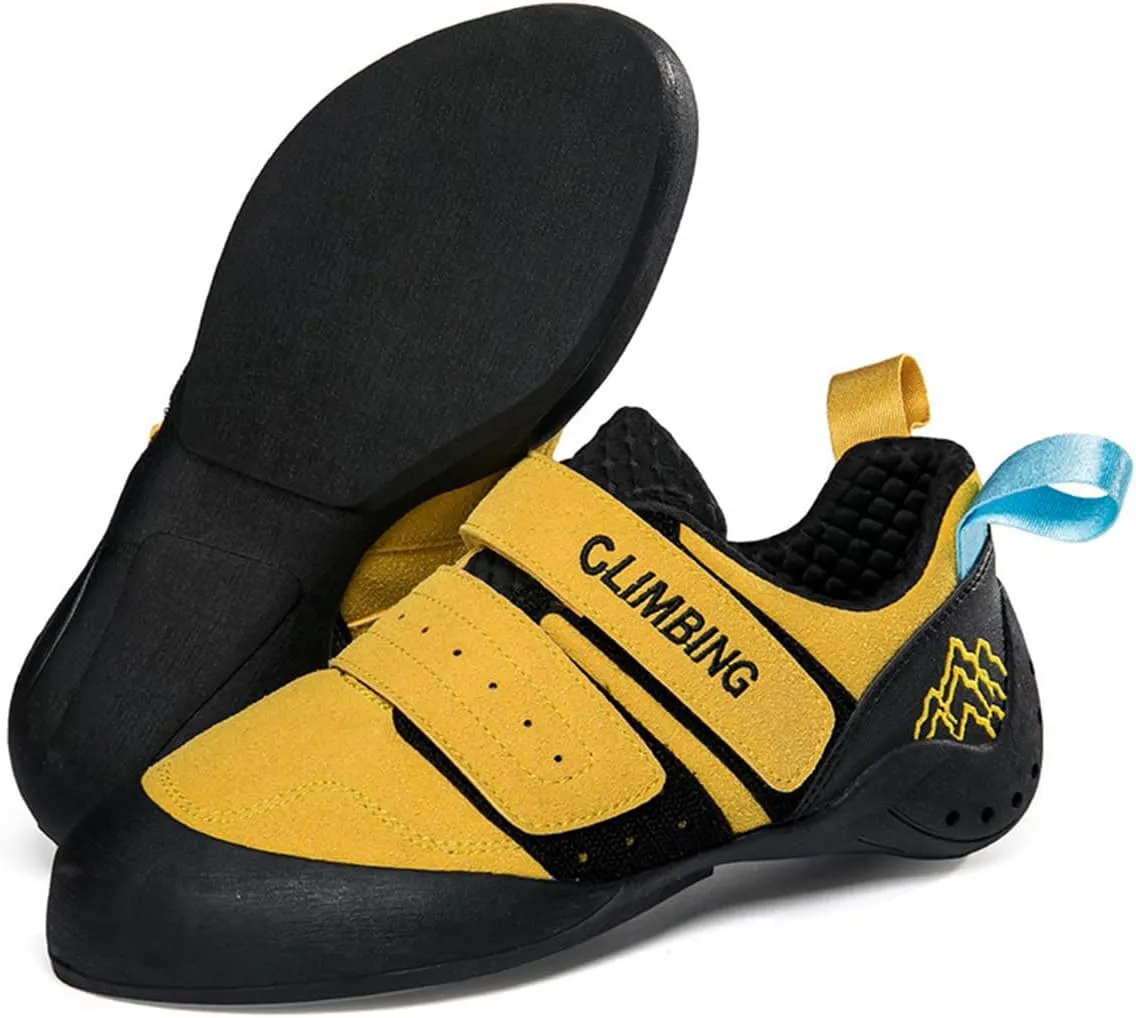 Mens Womens Youth Rock Climbing Shoes Slip on Bouldering Gym Sports Trainers Lightweight Professional Beginners Climbing Sneakers