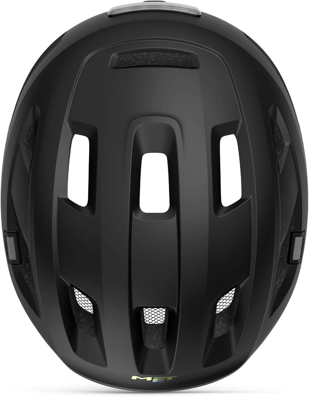 MET E-Mob MIPS Electric Bike Helmet | Urban Cycling Helmet for Adults, Red LED Tail Light, Integrated Visor & Bug Net, NTSA 8776 Certified for eBikes
