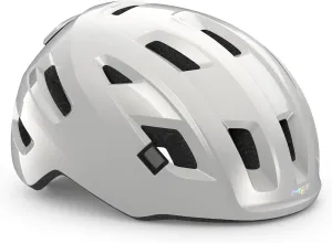 MET E-Mob MIPS Electric Bike Helmet | Urban Cycling Helmet for Adults, Red LED Tail Light, Integrated Visor & Bug Net, NTSA 8776 Certified for eBikes