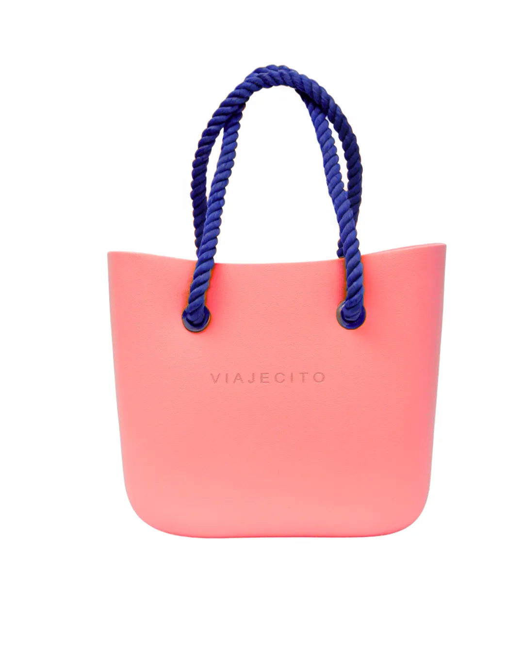 Midi Beach Tote Set - Peach with Natural Lining
