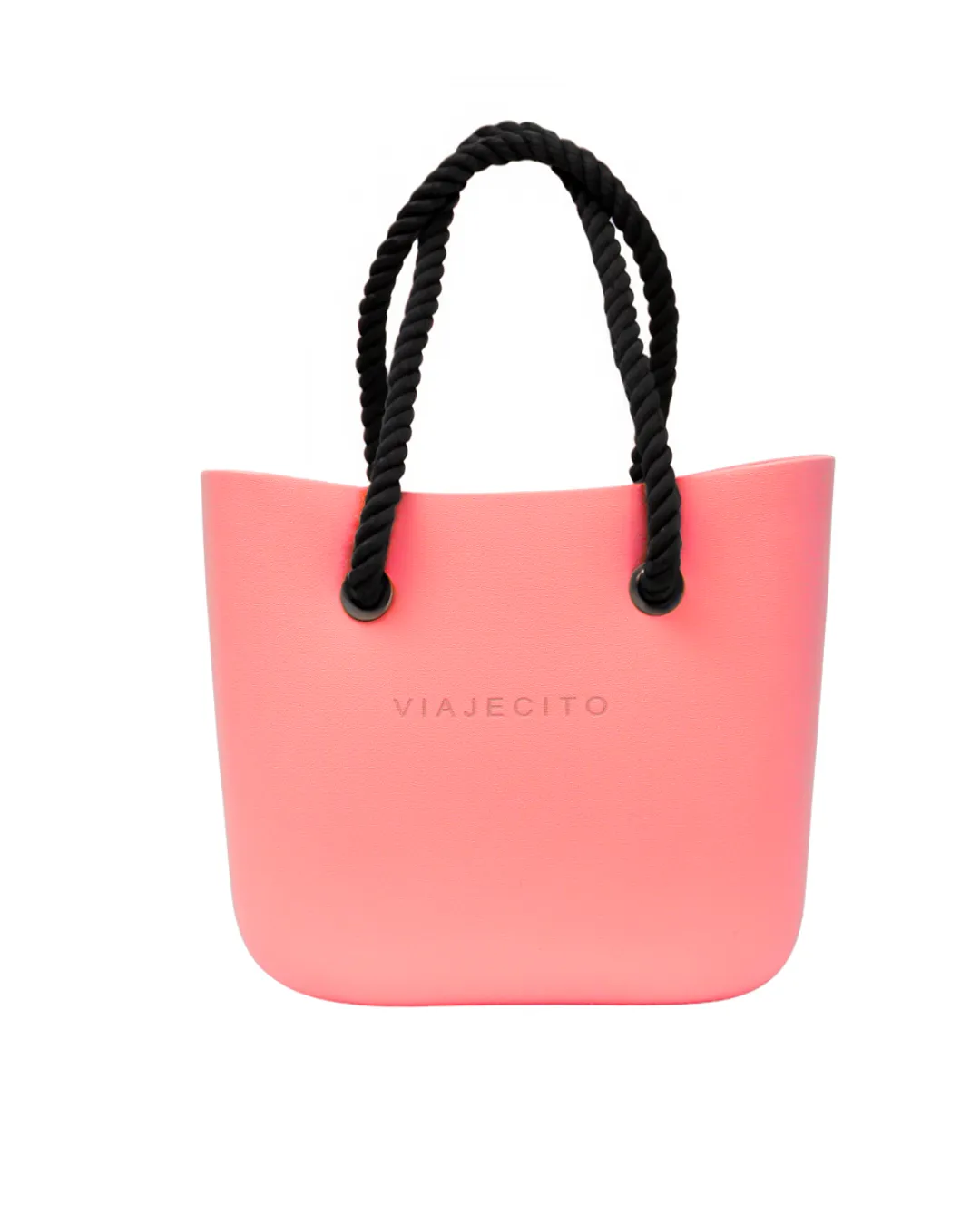 Midi Beach Tote Set - Peach with Natural Lining