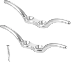 Milisten 2pcs String Marine for Men Ocean Stainless Steel Rope Cleat Stainless Steel Rope Accessories