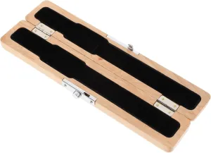 Milisten Flute Head Storage Holder Maple Wood Case Scratch-resistant Easy to Open Lid Ideal for Travel