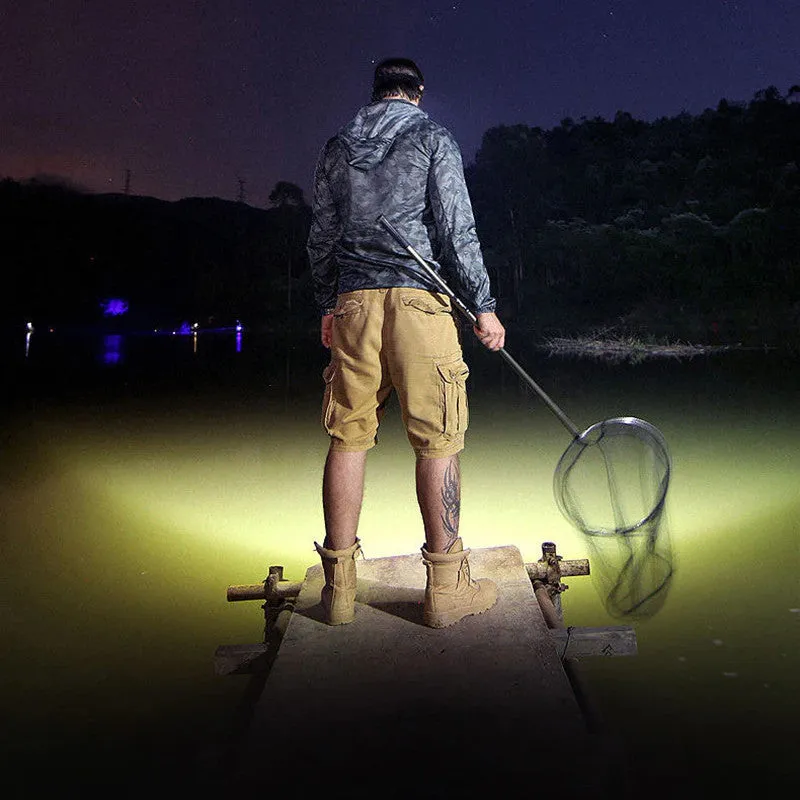 Miners Head Lamp Torch Flashlight LED Rechargeable Super Bright Powerful
