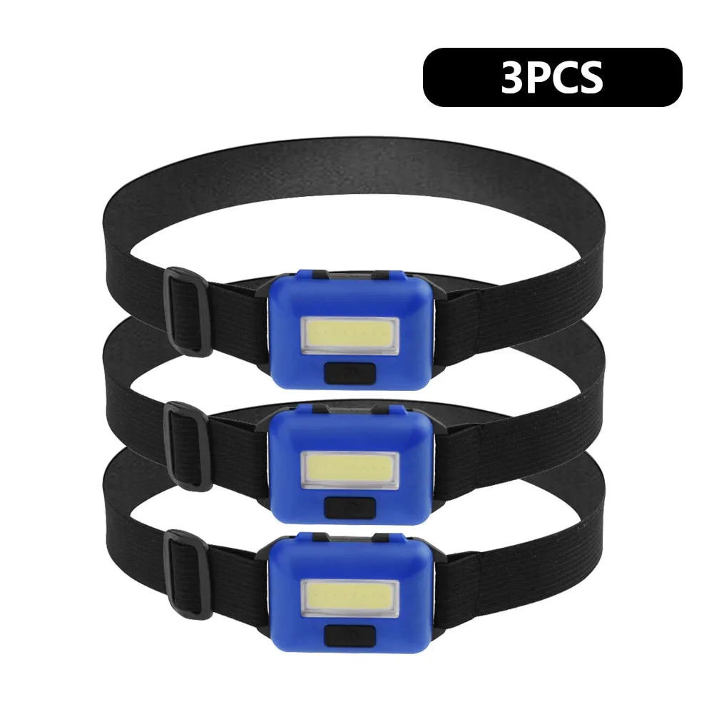 Mini COB LED Headlamp 3 Modes Waterproof Headlight Head Flashlight Torch Lanterna For Outdoor Camping Night Fishing