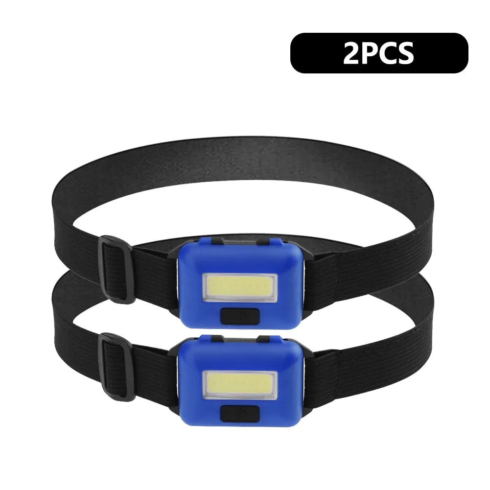 Mini COB LED Headlamp 3 Modes Waterproof Headlight Head Flashlight Torch Lanterna For Outdoor Camping Night Fishing