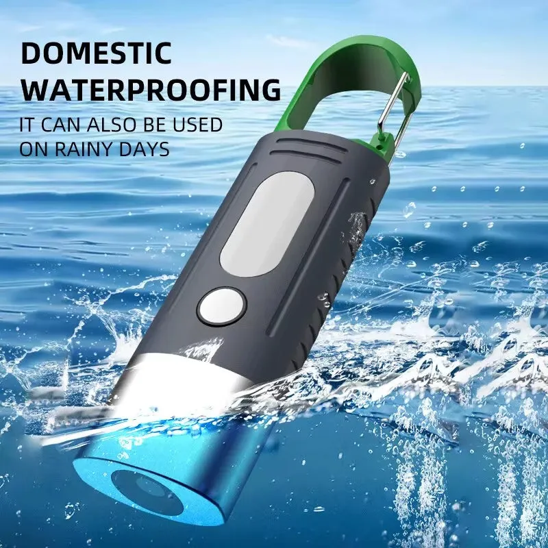 Mini LED Flashlight – Zoomable Beam & Side Light for Emergency Use