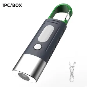 Mini LED Flashlight – Zoomable Beam & Side Light for Emergency Use