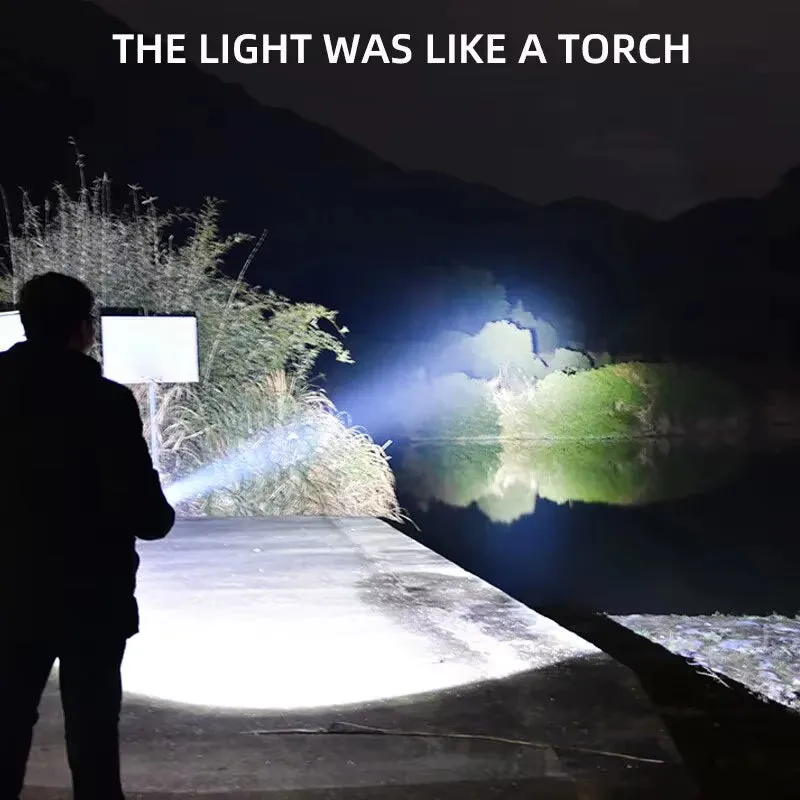 Mini LED Flashlight – Zoomable Beam & Side Light for Emergency Use