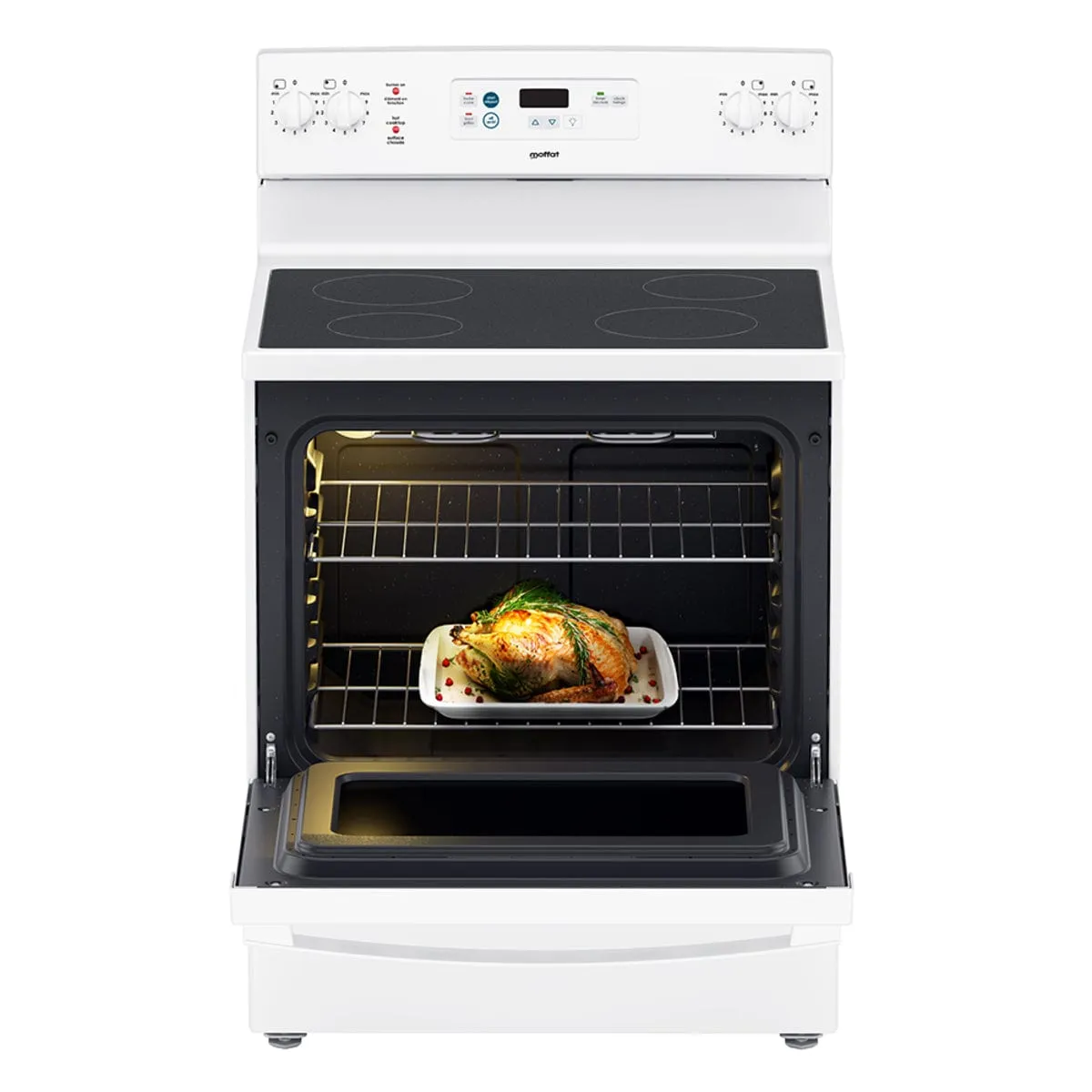 Moffat 30" Freestanding Electric Manual Clean Range White (MCBS585DNWW)