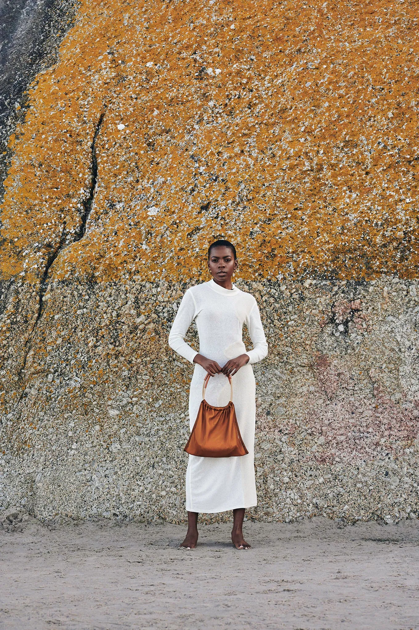 Moire Tote - Caramel Pink