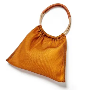 Moire Tote - caramel tangerine