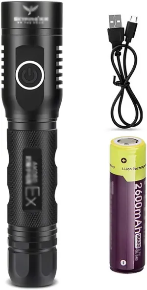MORN Explosion Proof Flashlights Anti-Static Torch Strong Light Rechargeable Used in Industry, Fire Fighting, Airport, Gas Station