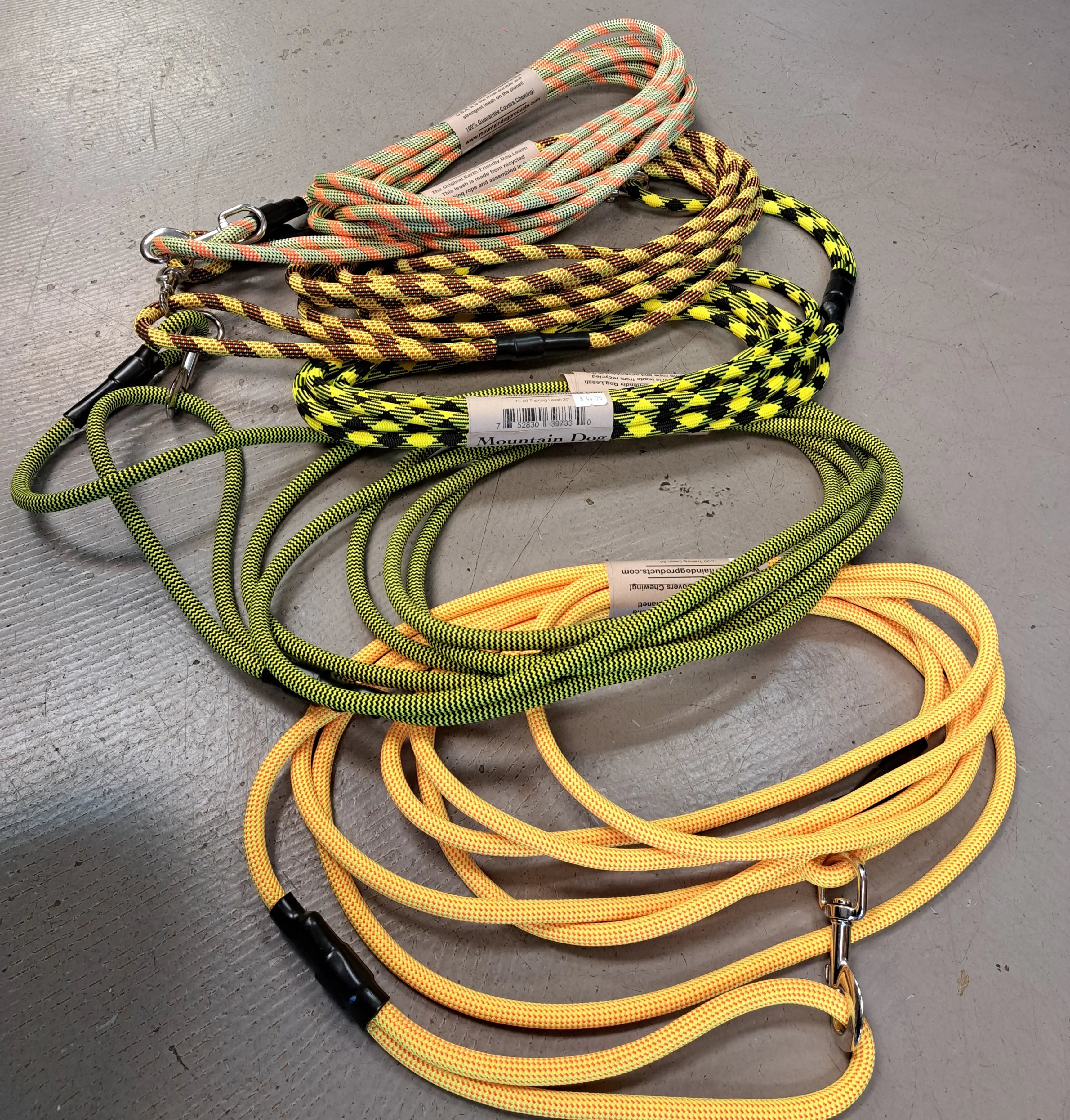 Mountain Dog 20' Long Line Assorted Colours