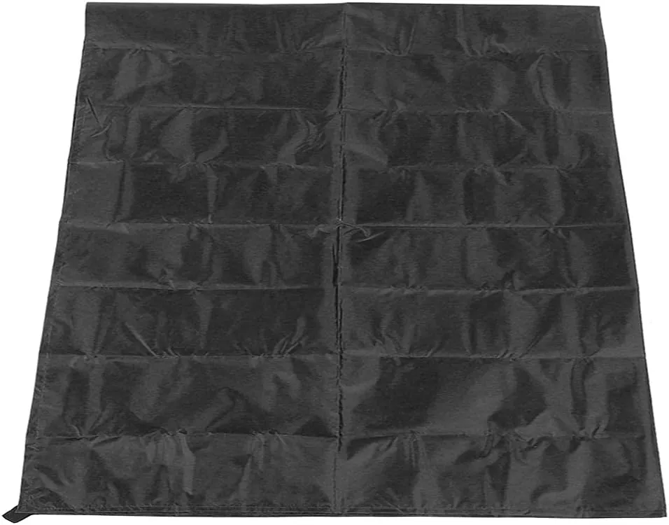 Multifunctional Shade Sail, High Density Material, Lightweight and Portable, M Size Military Green, L Size Black with Easy Storage and Improved Stability, Suitable for Parking, (Black)