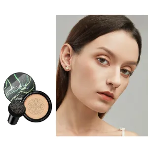 Mushroom Head Air Cushion CC Cream BB Facial Makeup Foundation Natural Color Concealer Waterproof Isolation Sunscreen Foundation (02 Natural color)