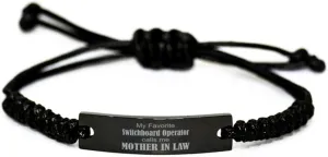 My Favorite Switchboard Operator Calls Me Mother in Law Bracelet, Funny Gifts, Unique Mother-in-Law Gifts, Mother's Day, Valentines Day Birthday Gifts, from Daughter Son