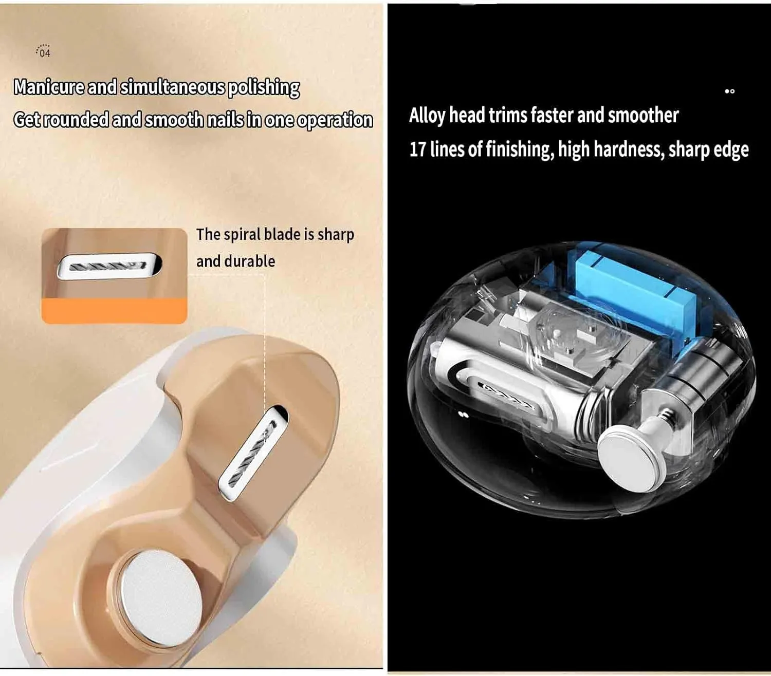Nail Clippers Set for Men Toenail Clippers Toe for Thick Nails for Women Fingernail Portable for Elderly Nail File 2-in-1 Electric Automatic Aldult Inhalation of Nail Clippings (8.6x8.6x3.65cm,yellow)