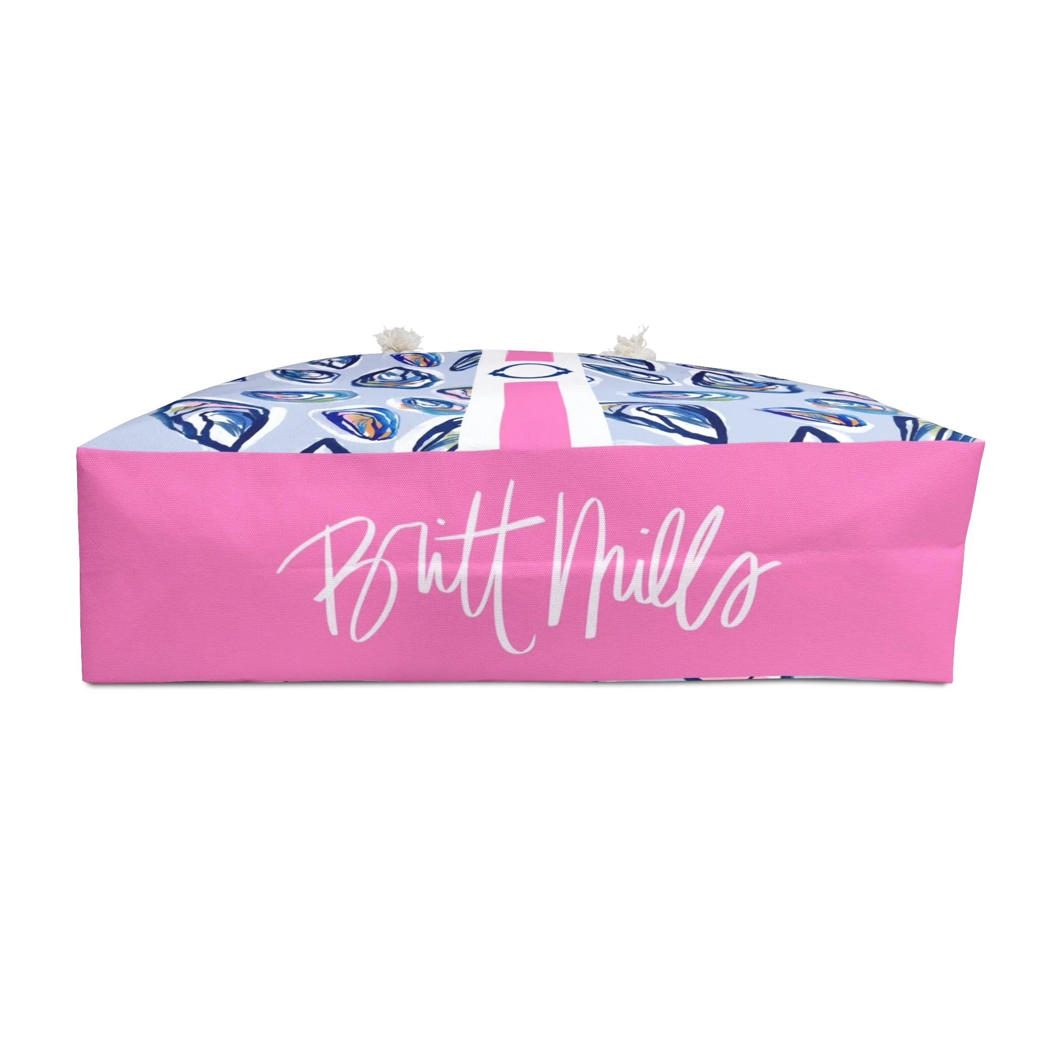 Nantucket Girl Striped Monogrammed Carry-All Tote