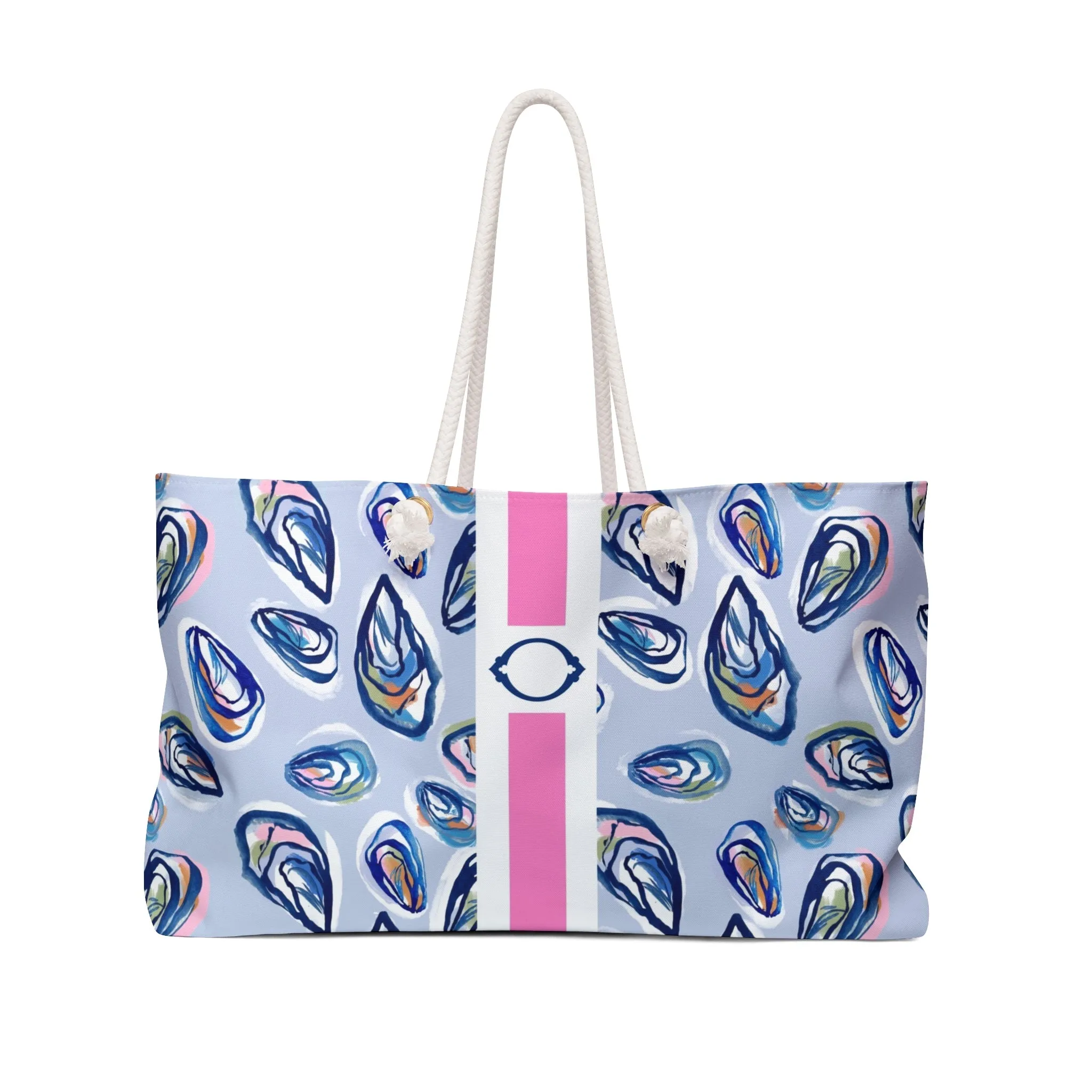 Nantucket Girl Striped Monogrammed Carry-All Tote