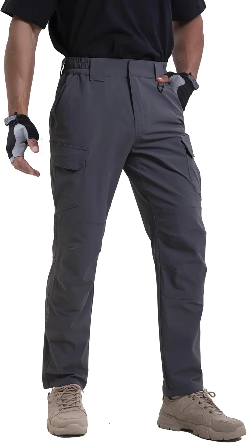 NATUVENIX Lightweight Mens Hiking Pants Quick Dry Travel Pants for Men Water Resistant Work Pants Men with Pockets Outdoor