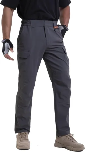 NATUVENIX Lightweight Mens Hiking Pants Quick Dry Travel Pants for Men Water Resistant Work Pants Men with Pockets Outdoor