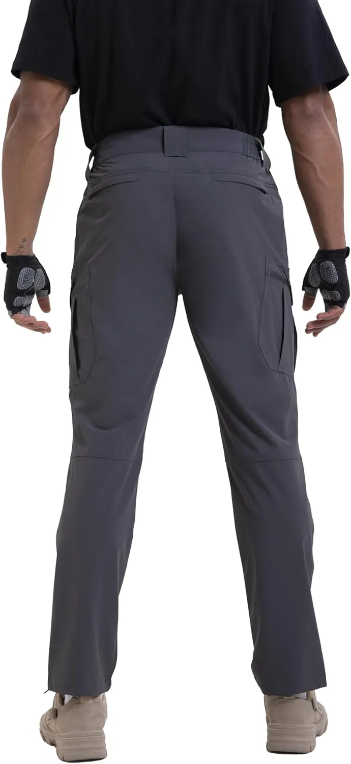 NATUVENIX Lightweight Mens Hiking Pants Quick Dry Travel Pants for Men Water Resistant Work Pants Men with Pockets Outdoor