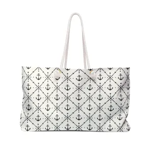 Nautical Anchor Weekender Bag - Perfect for Travel & Beach Days