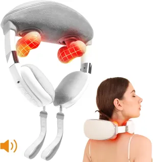 Neck Massager for Pain Relief, 4D Deep Kneading Massagers with 3 Massage Nodes, Cordless Shoulder Massage with Heat for Back & Leg, Christmas Gifts for Women,Men