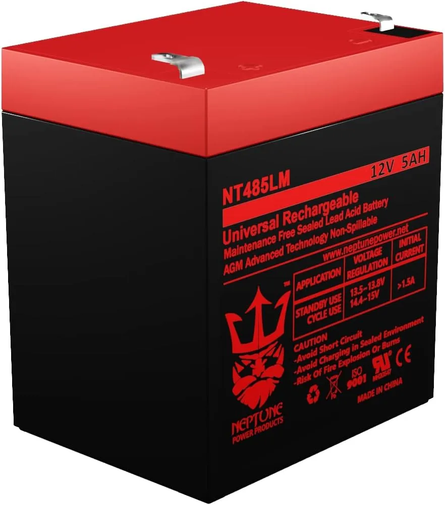 Neptune 485LM Battery Compatible with Liftmaster Chamberlain 485LM Battery for Garage Door Opener with Extra Bright 12W 5000K Replacement LED Bulb Bundle - 2 Year Warranty