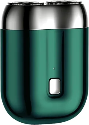 New Model Mini Dual-Head Electric Shaver, Upgrade Pocket Shaver, Washable Double Head Razor, USB Electric Mini Portable Razor, Rechargeable Waterproof Compact Electric Shaver(Four Color) (Green)