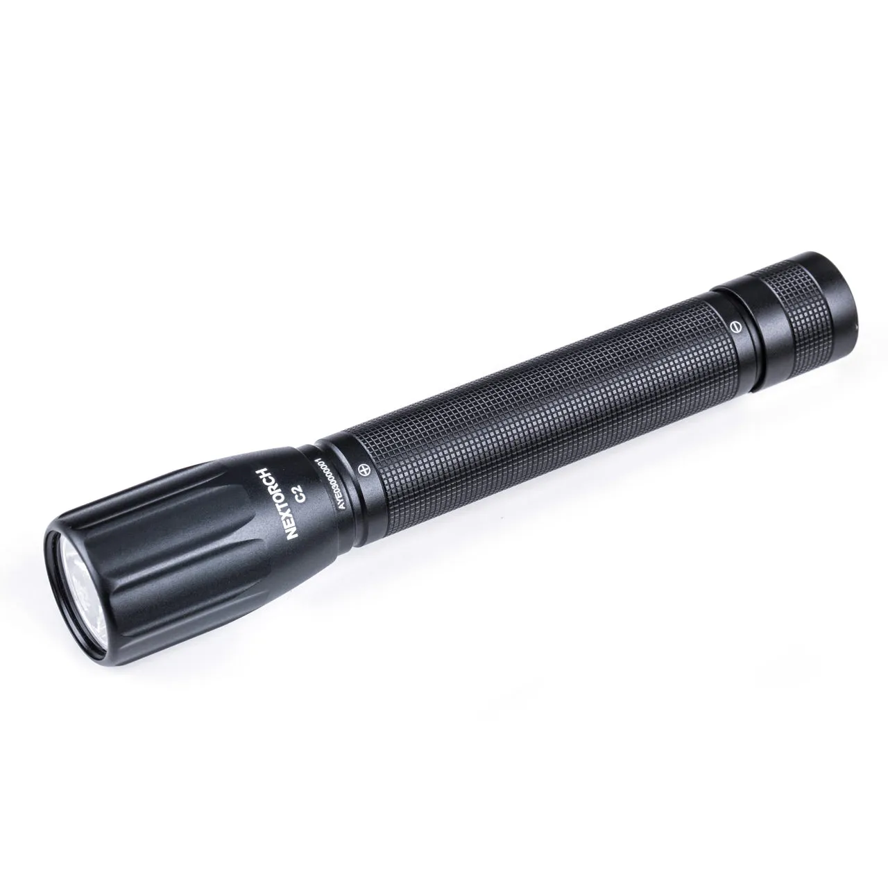 Nextorch C-Series Compact Lightweight Torch, AA Batteries, Lanyard Included, 2 Modes, Tail Cap Switch