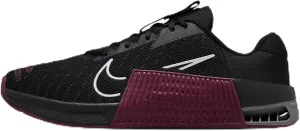 Nike Metcon 9 (Team) Men's Workout Shoes (FD5431-014, Black/Team Maroon/Smoke Grey/White) Size 14